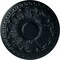 Ekena Millwork Colton Ceiling Medallion (Fits Canopies up to 4 3/4"), Hand-Painted Night Shade, 15 3/4"OD x 1 1/2"P CM15CNNSF - alternate 1